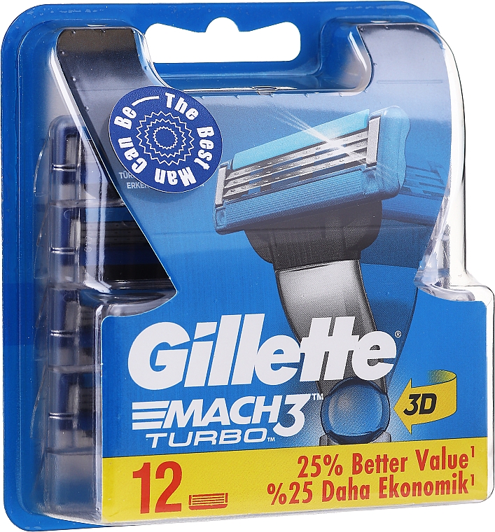 Ersatzklingen 12 St. - Gillette Mach3 Turbo — Bild N1