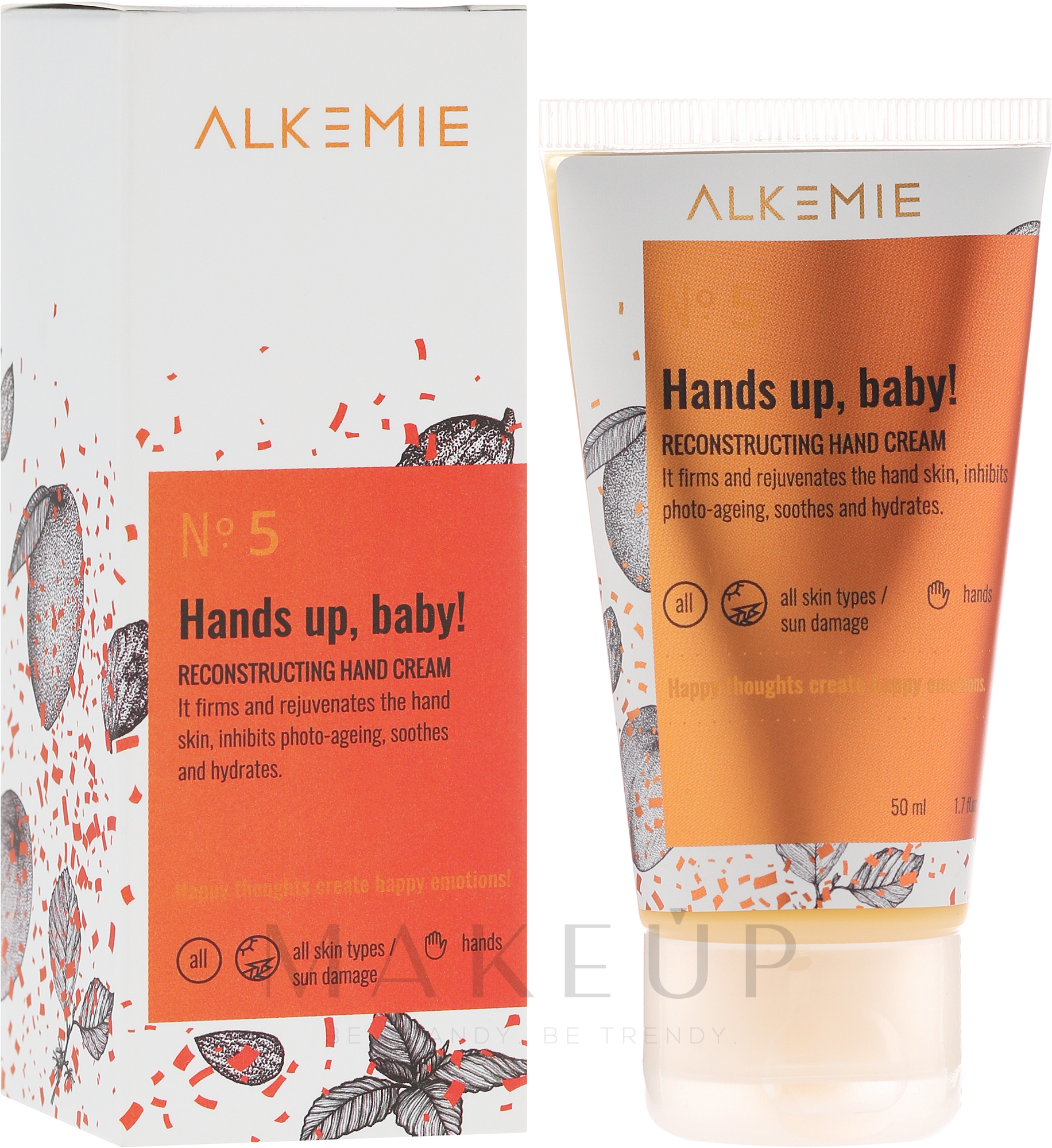 Regenerierende Handcreme - Alkmie Hands Up Baby Reconstructing Hand Cream — Bild 50 ml