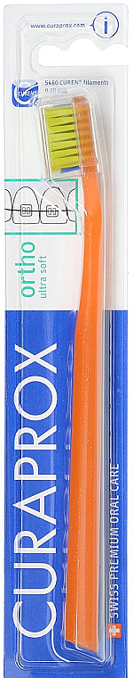 Zahnbürste ultra weich CS 5460 Ortho orange - Curaprox CS 5460 Ultra Soft Ortho — Bild N1