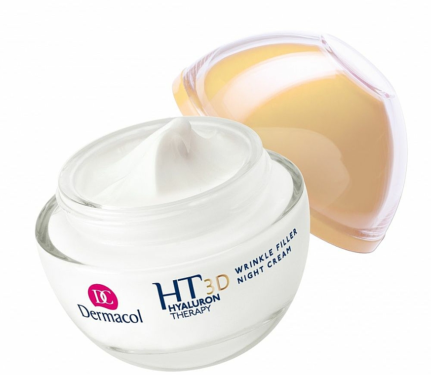 Nachtcreme mit reiner Hyaluronsäure - Dermacol Hyaluron Therapy 3D Wrinkle Night Filler Cream — Foto N3