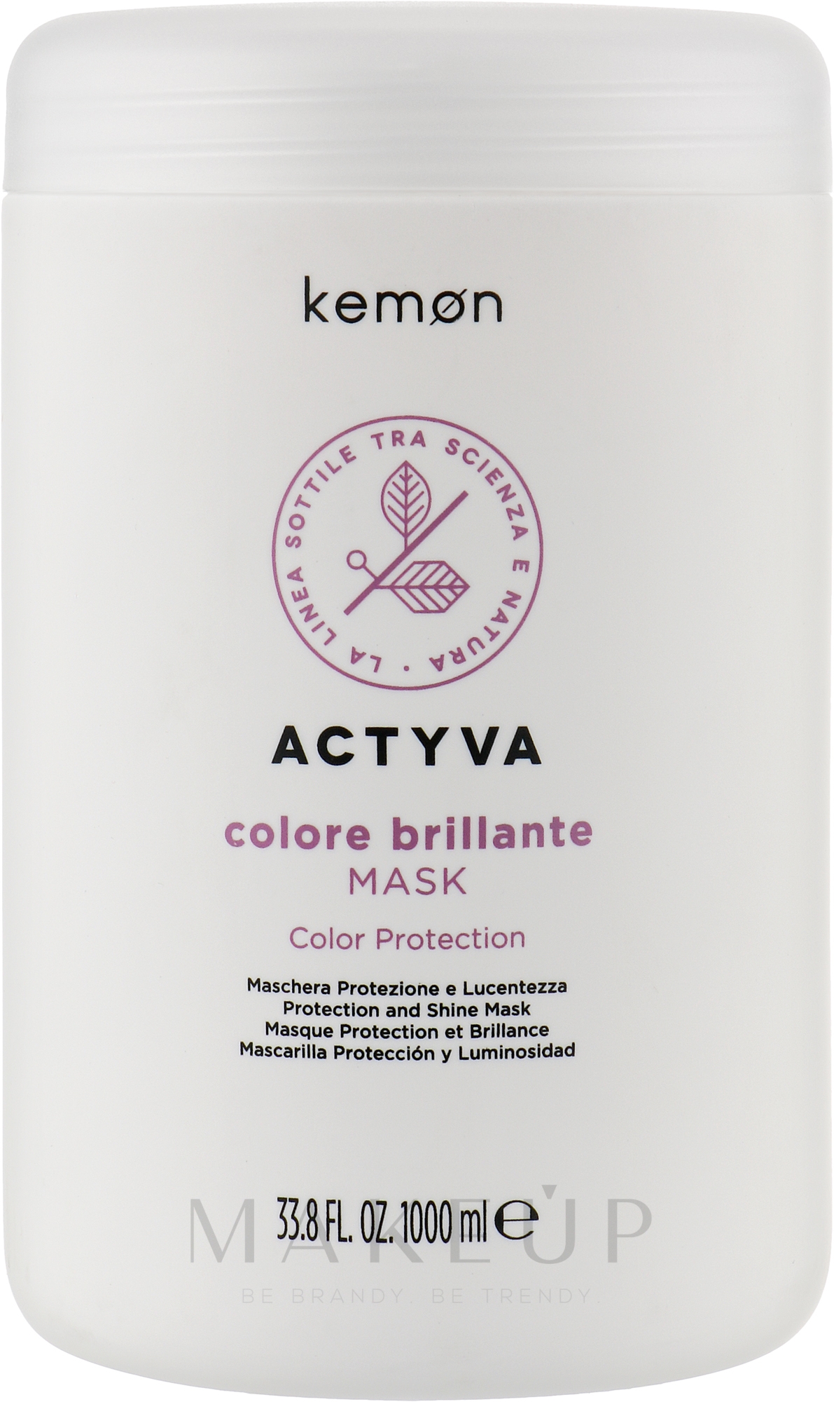 Haarmaske für coloriertes Haar - Kemon Actyva Colore Brillante Mask — Bild 1000 ml