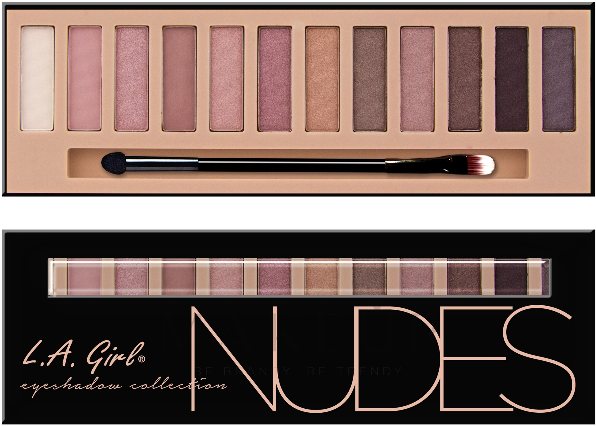 Lidschatten - L.A. Girl Beauty Brick Eyeshadow Collection — Bild GES331 - Nudes