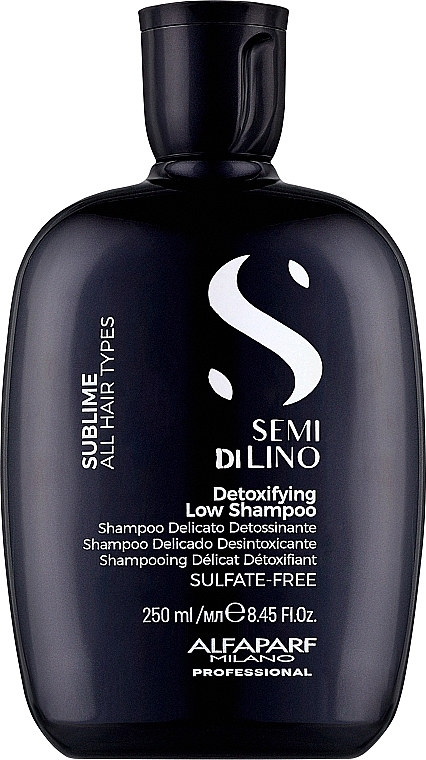 Shampoo für alle Haartypen - Alfaparf Semi Di Lino Sublime Detox Low Shampoo  — Bild N1