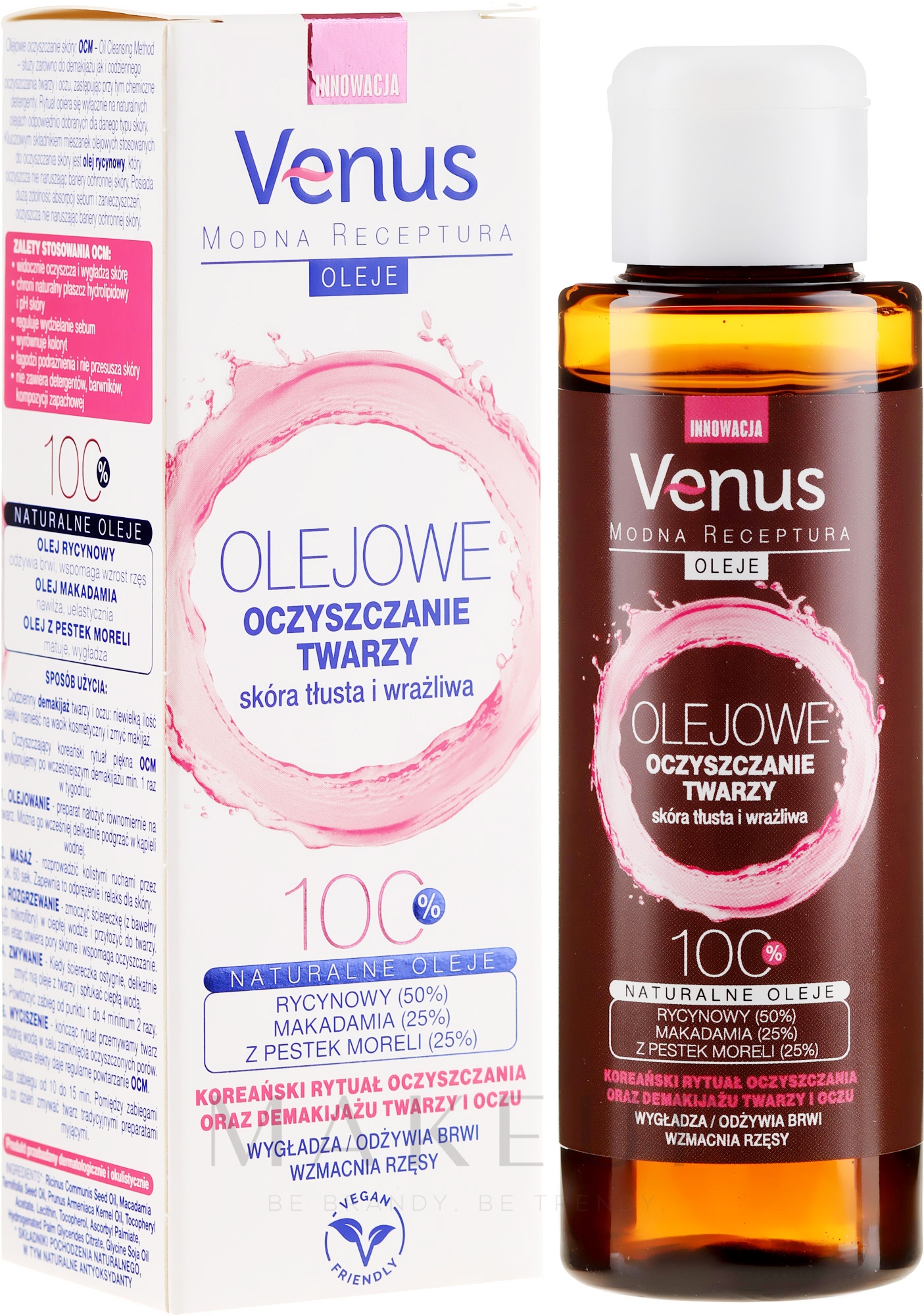 Gesichtsreinigungsöl für fettige und empfindliche Haut - Venus Cleansing Oil — Bild 100 ml