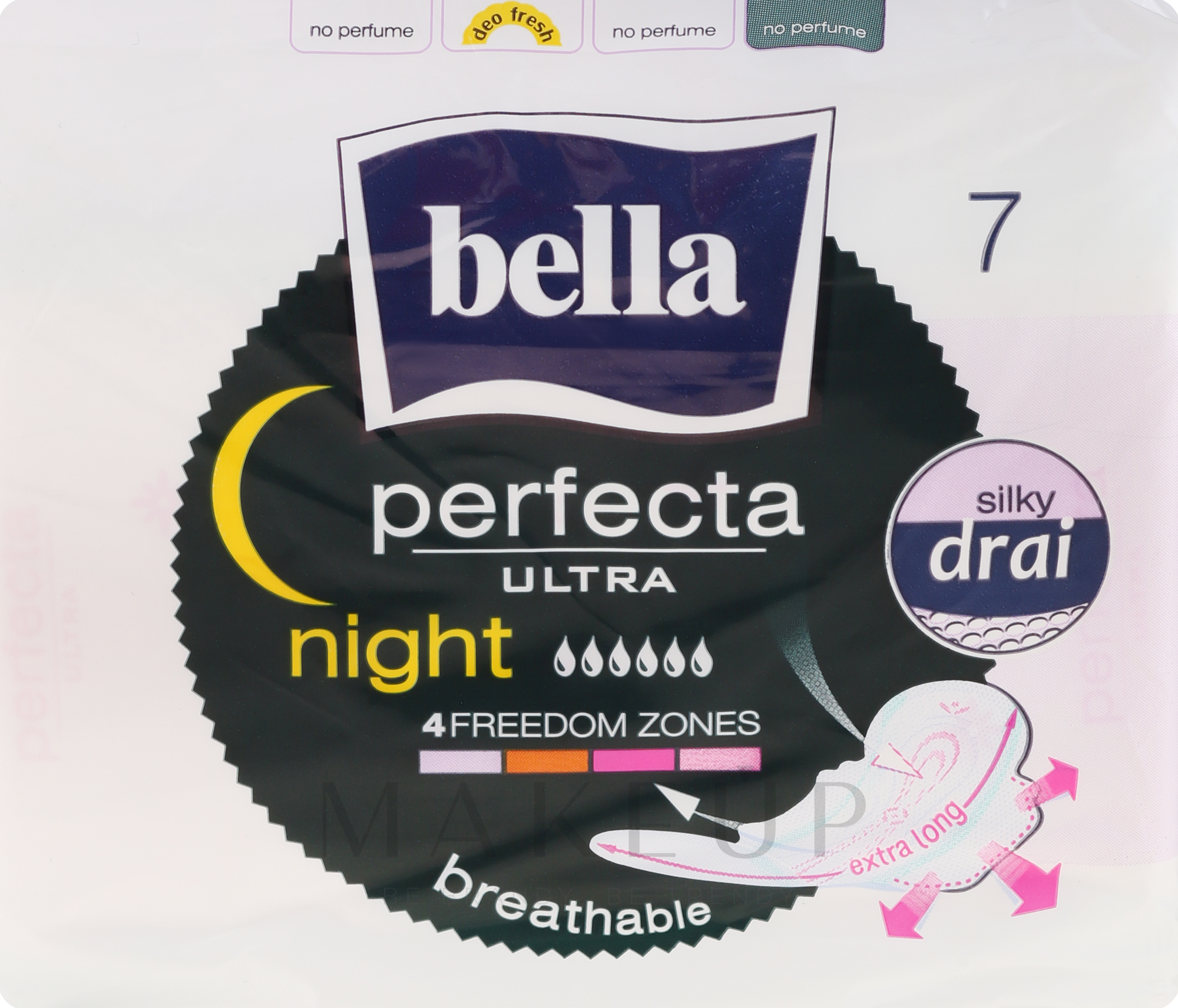 Damenbinden Perfecta Night & Drain Ultra 7 St. - Bella — Bild 7 St.
