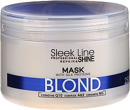 Düfte, Parfümerie und Kosmetik Reparatur- und Glanzmaske für blondes, graues und gebleichtes Haar - Stapiz Sleek Line Repair & Shine Blond Mask