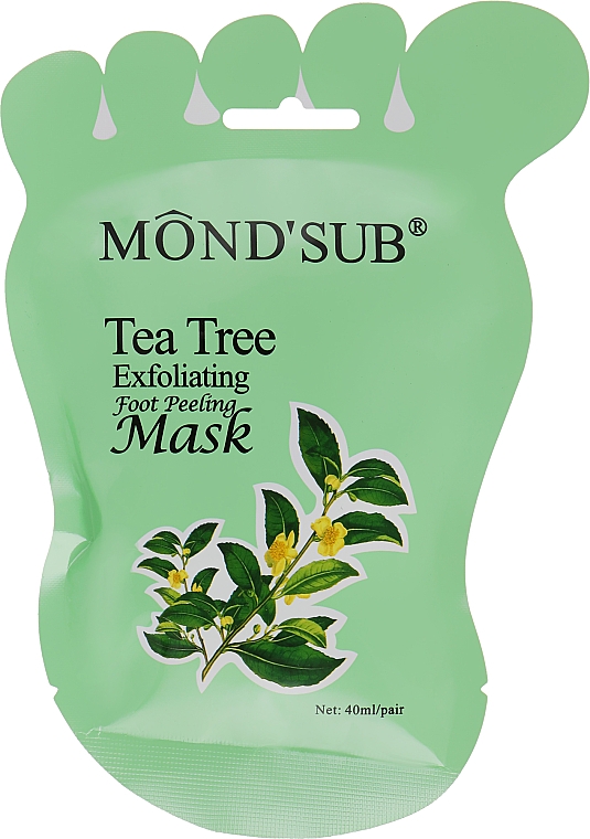 Fußpeeling-Maske mit Teebaumextrakt - Mond'Sub Tea Tree Exfoliating Foot Peeling Mask — Bild N1