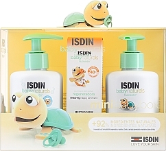 Körperpflegeset - Isdin Baby Naturals Mini Set (Gel-Shampoo 200ml + Körperlotion 200ml + Körpergel 20ml) — Bild N1