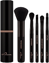 Make-up Pinselset 5-tlg. - Luvia Cosmetics Espresso Travel Brush Set — Bild N2