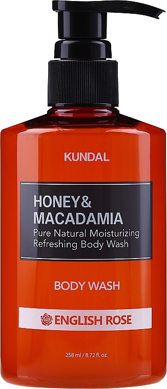 Duschgel mit englischer Rose - Kundal Honey & Macadamia Body Wash English Rose — Bild N5