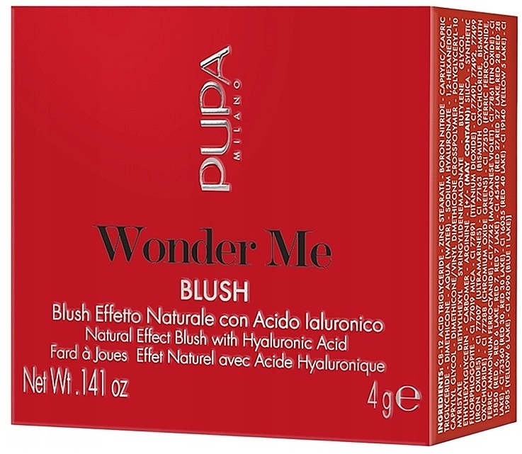 Gesichtsrouge - Pupa Wonder Me Blush  — Bild N4