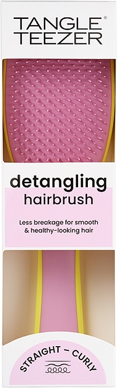 Haarbürste - Tangle Teezer The Ultimate Detangler Hyper Yellow & Rosebud  — Bild N5