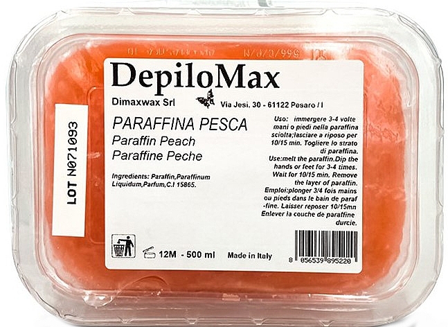 Kosmetisches Pfirsichparaffin - DimaxWax DepiloMax Parafin Peach — Bild N3