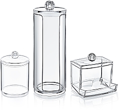 Düfte, Parfümerie und Kosmetik Dreiteiliges Organizer-Set 7x18x7 cm transparent - BoxUp