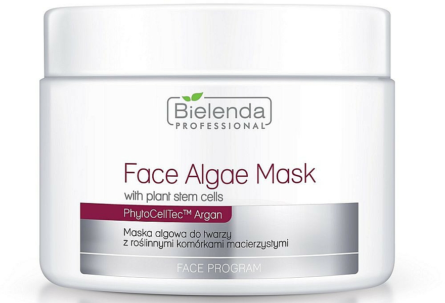 Alginatmaske für das Gesicht mit pflanzlichen Stammzellen - Bielenda Professional Face Algae Mask — Bild N1