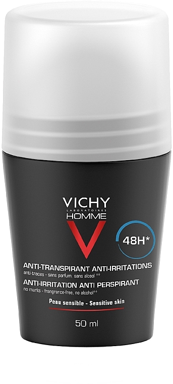 Deo Roll-on Antitranspirant für empfindliche Haut - Vichy Deo Anti-Transpirant 48H — Bild N1