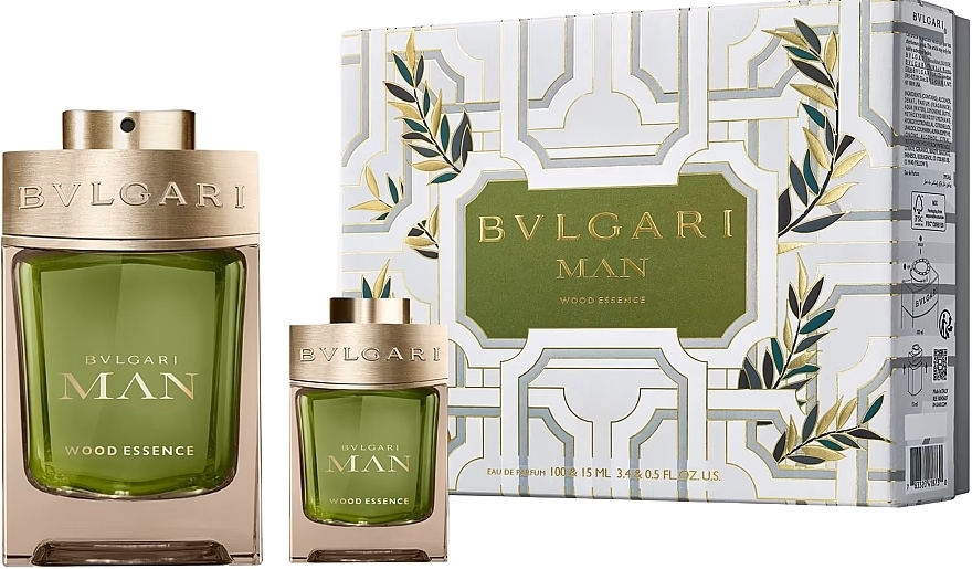 Bvlgari Man Wood Essence  - Set (Eau de Parfum 100ml + Eau de Parfum 15ml) — Bild N1