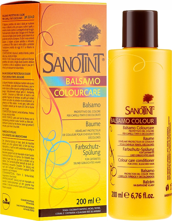 Farbschutz-Spülung für gefärbtes und gebleichtes Haar - Sanotint Colour Care Conditioner — Bild N1