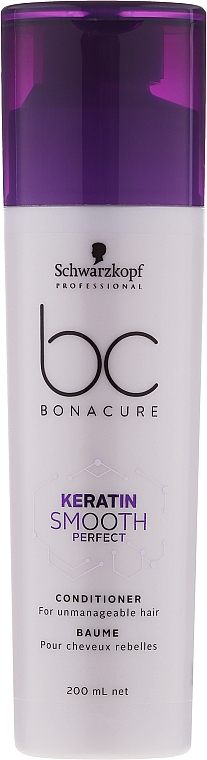 Haarspülung für widerspenstiges Haar - Schwarzkopf Professional Bonacure Keratin Smooth Perfect Conditioner — Bild N1