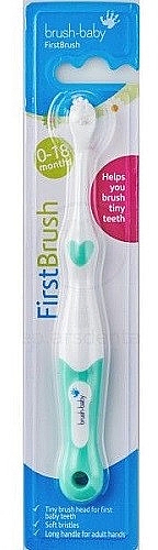 Zahnbürste von 0-18 Monaten grün - Brush-Baby FirstBrush — Bild N1