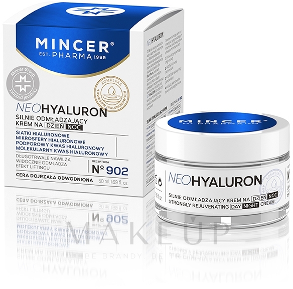 Intensiv verjüngende Gesichtscreme mit Hyaluronsäure für reife und dehydrierte Haut - Mincer Pharma Neo Hyaluron 902 Super Rejuvenating Cream — Bild 50 ml