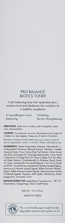 Probiotisches Gesichtswasser - Dr.Ceuracle Pro Balance Biotics Toner — Bild N3