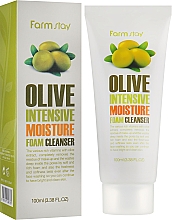 Düfte, Parfümerie und Kosmetik Intensiv feuchtigkeitsspendender Gesichtsreinigungsschaum mit Olivenextrakt - FarmStay Olive Intensive Moisture Foam Cleanser