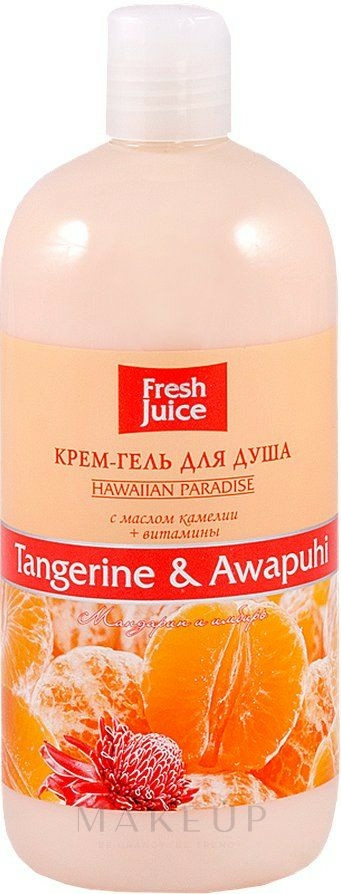 Creme-Duschgel mit Mandarine & Ingwer - Fresh Juice Hawaiian Paradise Tangerine & Awapuhi — Bild 500 ml