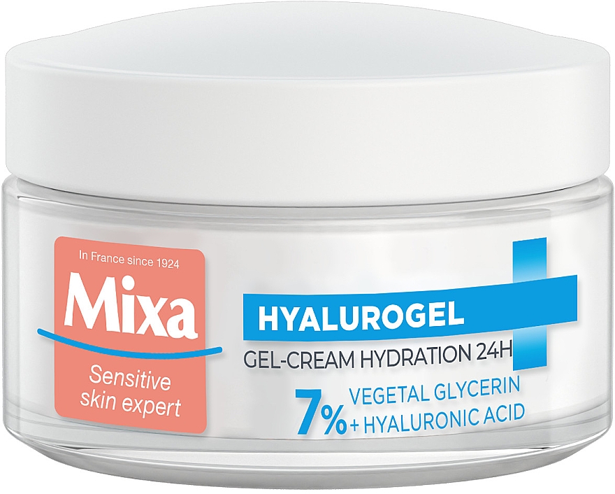 Feuchtigkeitsspendende Gel-Gesichtscreme mit Hyaluronsäure und Glycerin - Mixa Hydrating Hyalurogel Intensive Hydration — Bild N3