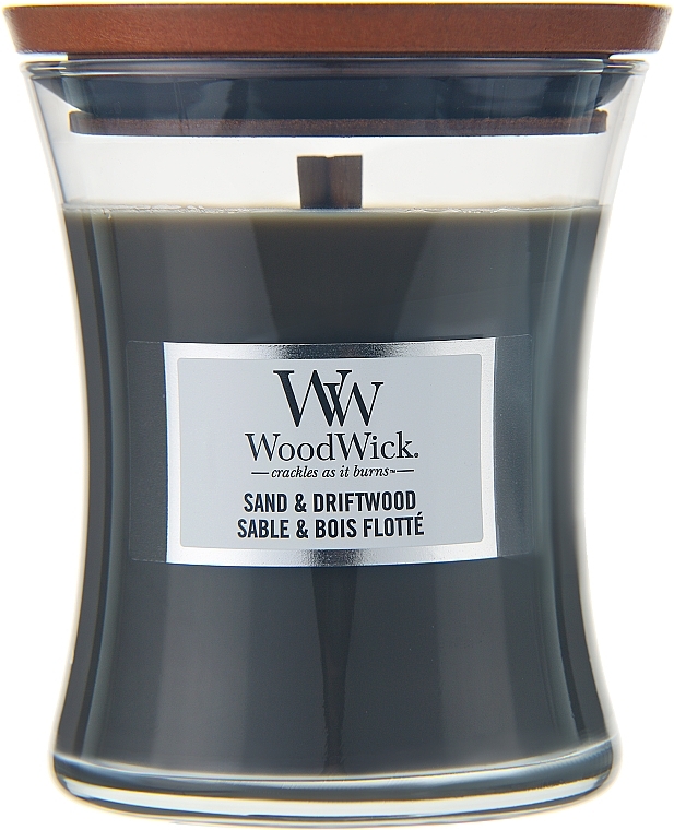 Duftkerze im Glas Sand & Driftwood - WoodWick Hourglass Candle Sand & Driftwood — Bild N2