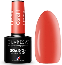 Düfte, Parfümerie und Kosmetik Gel Nagellack - Claresa Coral SoakOff UV/LED Color