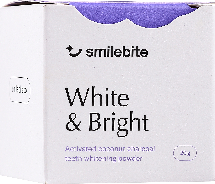 Zahnaufhellungspulver mit Kokoskohle - Smilebite White & Brigh Coconut Charcoal Teeth Whitening Powder — Bild N1