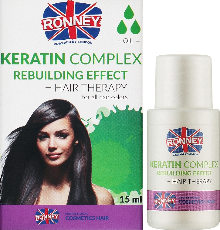 Regenerierendes Keratin Öl für Haar - Ronney Keratin Complex Rebuilding Effect Hair Therapy — Bild N2