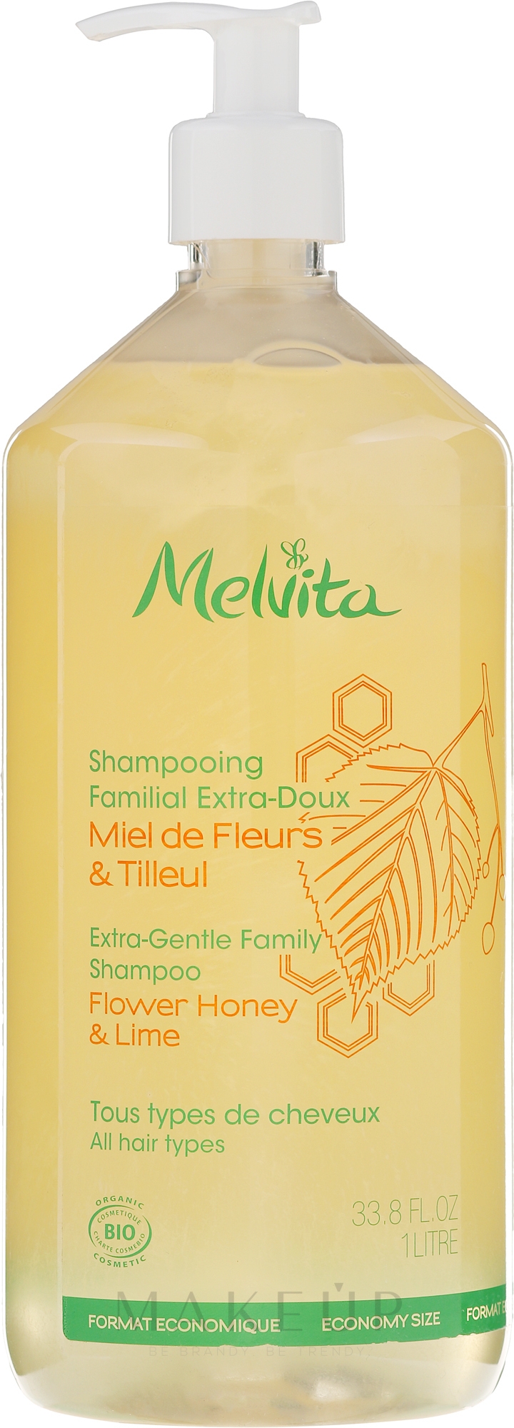 Extra Sanftes Shampoo für die ganze Familie - Melvita Extra-Gentle Family Shampoo — Bild 1000 ml
