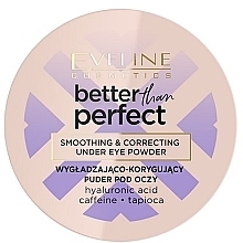 Puder für die Augenpartie - Eveline Better Than Perfect Smoothing and Correcting Eye Powder  — Bild N1