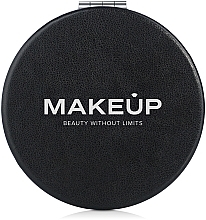 Düfte, Parfümerie und Kosmetik Runder klappbarer Taschenspiegel schwarz - MAKEUP