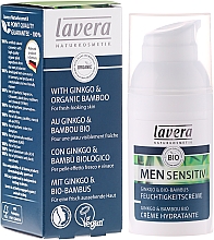 Feuchtigkeitsspendende Gesichtscreme für Männer mit Ginko und Bio-Bambus - Lavera Men Sensitiv Moisturising Cream — Bild N1