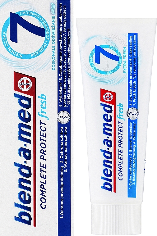 Zahnpasta Complete Protect Fresh 7 Extra Fresh - Blend-a-med Complete 7+ Mouthwash Extra Fresh — Bild N2