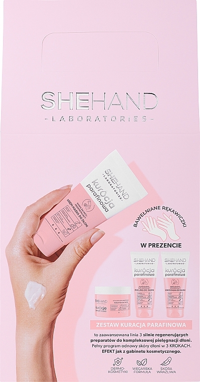 Set - SheHand Paraffin Treatment (Handcreme/45 g + Handmaske/45 g + Handpeeling/40 g) — Bild N1