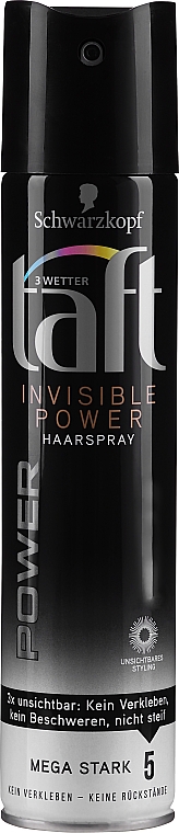 Haarlack "Invisible Power" Mega starker Halt - Schwarzkopf Taft Invisible Power Mega Strong Hairspray — Foto N3