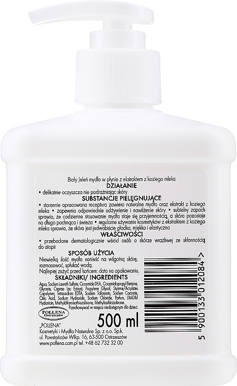Hypoallergene Flüssigseife mit Ziegenmilch - Bialy Jelen Hypoallergenic Premium Soap Extract Of Goat's Milk — Bild N2
