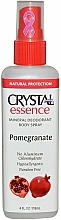 Düfte, Parfümerie und Kosmetik Mineralisches Deospray mit Granatapfelduft - Crystal Essence Deodorant Body Spray Pomegranate