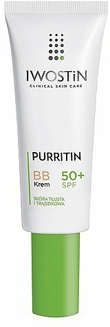 Schützende BB Gesichtscreme für fettige und Aknehaut SPF 50+ - Iwostin Purritin BB Cream SPF 50+ — Bild N1