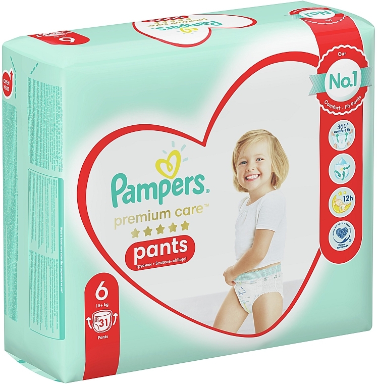 Windeln Premium Care Pants Extra large 6 (15 + kg) 31 St. - Pampers  — Bild N1