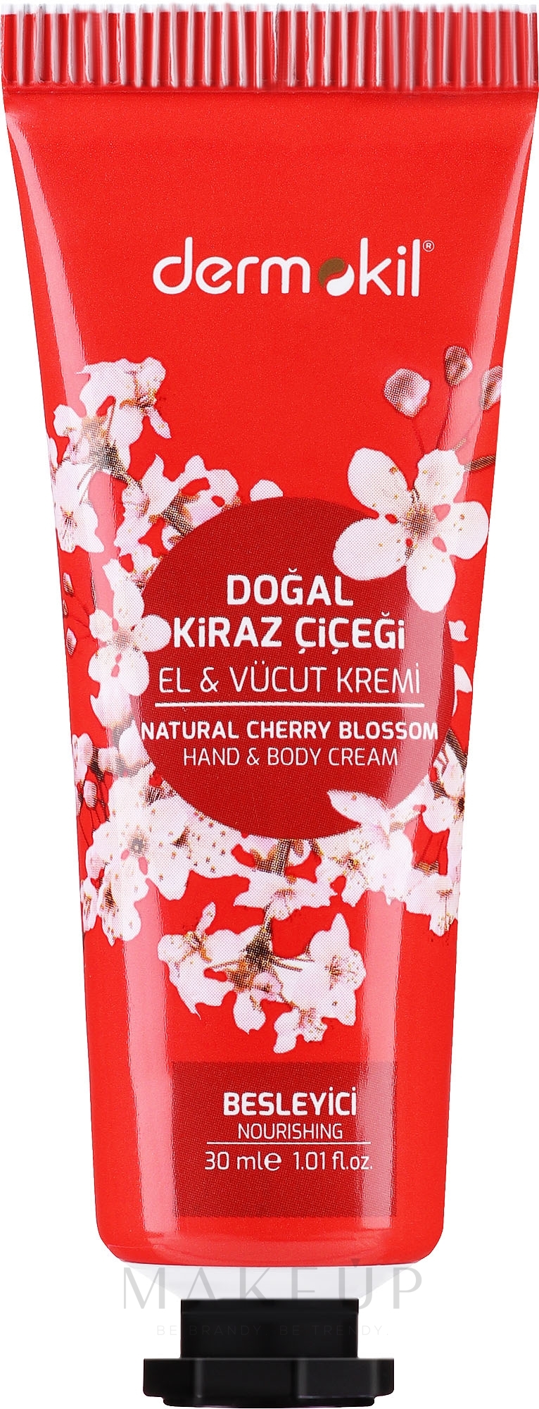 Hand- und Körpercreme mit Kirschblüten - Dermokil Hand & Body Cream With Cherry Blossom — Bild 30 ml