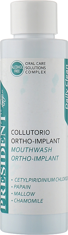 Mundspülung für Patienten mit Zahnspangen oder Implantaten - PresiDENT Ortho-Implant — Bild N1