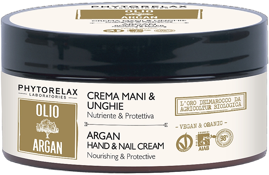 Hand- und Nagelcreme - Phytorelax Laboratories Olio di Argan Hand & Nail Cream — Bild N1