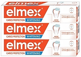Düfte, Parfümerie und Kosmetik Zahnpflegeset - Elmex Caries Protection Whitening (toothpaste/3x75ml)
