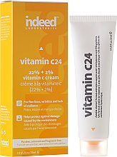 Düfte, Parfümerie und Kosmetik Feuchtigkeitsspendende Gesichtscreme gegen feine Linien und Falten mit Vitamin C - Indeed Laboratories Vitamin C24 Cream