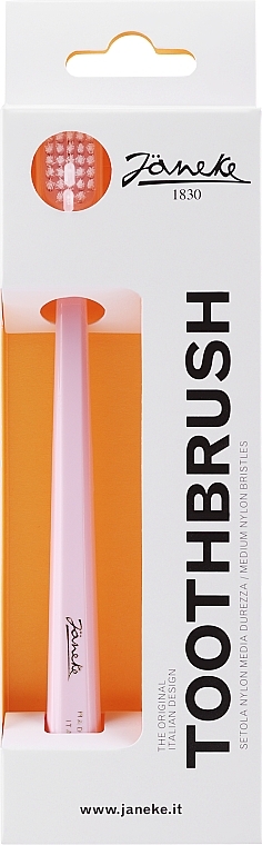 Zahnbürste mittel 94SP59 rosa - Janeke Toothbrush — Bild N1